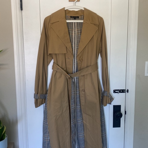 INC Beige Trench Coat - Picture 2 of 8